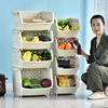 百露加厚厨房置物架水果蔬菜用品玩具整理架浴室收纳架储物箱菜篮