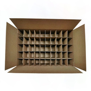 井字隔板卡飞机盒纸箱纸盒分格子定制扣底盒双插盒包装
