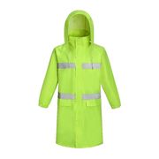 防暴雨橘黄色反光雨衣长款连体环卫工人消防公路绿化工程机场执勤
