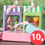 六一儿童节礼物 创意文具 送小学生生日礼盒装甜点蛋糕橡皮擦