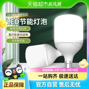 灯泡LED节能灯泡B22卡口老式球泡家用超亮照明电灯卧室10W瓦白光