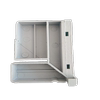 厨柜晶钢门配件塑料，角码直角连接件金刚，门常用型玻璃门榫头连接头
