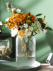 欧式创意玻璃花瓶透明大号，水培植物玫瑰，干花花瓶花器客厅装饰摆件