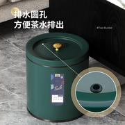 不锈钢茶水桶茶台废水桶家用大号，茶叶分离过滤茶渣桶垃圾桶二合一