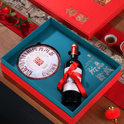 红酒盒双支高档红酒包装礼盒空盒两只装红酒瓶葡萄酒茶饼定制高端