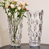 北欧轻奢水晶玻璃花瓶透明插花玫瑰百合鲜花装饰花器客厅装饰摆件