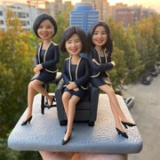 泥人真人定制软陶人偶粘土捏泥人人像玩偶公仔泥塑结婚礼物手办