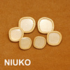 NIUKO 不规则设计师款方形金属大衣高级钮扣子时尚纽扣服装辅料扣