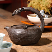 信龙堂日本进口高端龙岩砂铸铁壶烧水煮茶壶复古功夫茶道茶具