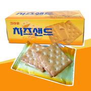 可来运奶酪夹心饼干45g韩国进口克丽安韩国进口CROWN可瑞安芝士