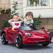 儿童电动汽车双座带遥控四轮四驱，男女小孩宝宝玩具车可坐人儿童车