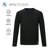 涂鸦花纹BMW Studio宝马男装春夏季休闲时尚圆领长袖T恤男士