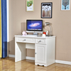 欧式白色烤漆电脑桌，家用台式办公桌儿童学习桌卧室，书房书桌写字台
