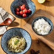 樱之歌日本进口古纹春秋碗，盘子菜盘碗家用深盘子日式餐具和风陶瓷