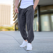运动裤男长裤健身跑步训练深蹲宽松纯色透气流行休闲肌肉潮牌收口