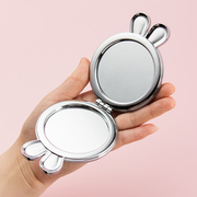 随身化妆镜可爱便携折叠镜迷你梳妆镜，ins风少女，心翻盖双面小镜子