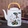 帕美顿复古陶瓷茶壶，大号凉水壶大容量提梁，壶老茶壶家用耐高温水壶