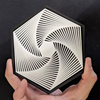 3D打印视错觉六边形魔幻立体螺旋 减压解压玩具 创意礼物摆件