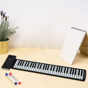 手卷钢琴61键可充电可卷起钢琴键盘，硅胶电子琴带喇叭延音踏板