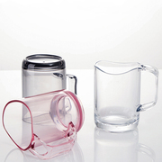 日本亚克力漱口杯创意洗漱杯，家用水杯刷牙杯，牙缸情侣款清新透明