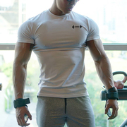 运动健身短袖男t恤白色紧身衣服弹力篮球上衣肌肉背心训练服夏装
