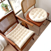 日式坐垫简约沙发垫椅子垫圆形40*40方形，民宿榻榻米坐垫屁股垫厚