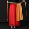 广场舞藏族舞民族舞蹈服装，小围裙一片式长款裙子飘带跳舞服配饰