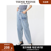 TeenieWeenie小熊奥莱春装牛仔裤女装长裤帅气潮流韩版休闲裤子