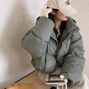小个子2023羽绒服女韩版东大门短款连帽加厚时尚面包服冬季潮