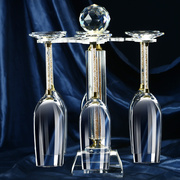 轻奢欧式钻石香槟杯，水晶玻璃家用高脚气泡杯，创意高颜值新婚礼物