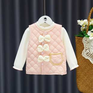 冬季6-12个月女宝宝，韩版加绒儿童两件套1-2-3岁女童，冬装洋气套装
