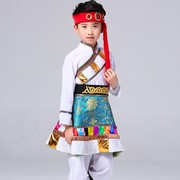 销儿童蒙古族舞蹈服装男孩，男童藏族衣服，少数民族服饰元旦演出表厂