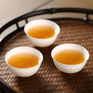 骨瓷茶杯白瓷潮州功夫茶杯，套装薄胎品茗杯子茶具，家用单杯喝茶通用