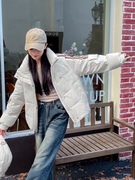 欧洲站2023年冬季新羽绒服女中长款小个子时尚韩版中性风显瘦外套