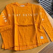 Highking日系潮牌长袖T恤 荧光色字母设计