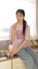 韩国东大门24春季overrich纯色宽松常规字母，短袖t恤