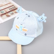 宝宝帽子夏天薄款网眼鸭舌帽，0-1岁男童透气防晒2女孩夏季遮阳婴儿