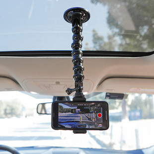 车载手机导航支架吸盘式货车汽车直播运动相机固定车内录像拍摄架