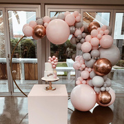结婚房装饰粉气球女友，生日周岁百天派对布置商场开业七夕节庆用品
