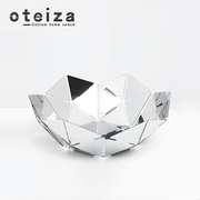 Oteiza现代简约轻奢不锈钢果盘创意艺术软装饰品样板房水果盘摆件