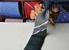 大牌外贸原单南韩丝男士商务正装领带深蓝色墨绿色休闲窄款复古