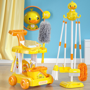 儿童打扫卫生过家家玩具拖把扫地套装宝宝迷你清洁簸箕组合男女孩