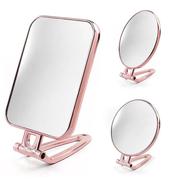 厂 家货源 台式双面折叠镜 化妆镜镜子便携式美容化妆镜 义乌美妆