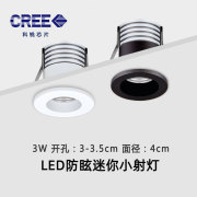 迷你led小射灯嵌入式孔3cm3.5公分30mm满天星空顶1W3W天花灯35mm