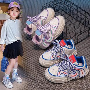2023儿童秋季单鞋个性时尚系带平跟板鞋休闲
