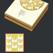 月饼礼盒中秋月饼包装盒，广式流心8粒装6个冰皮，4个125直供盒子