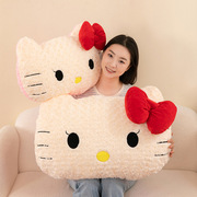 创意kt猫抱枕毛绒玩具hellokitty坐垫办公椅靠枕沙发靠垫公仔玩偶