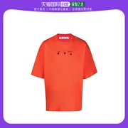 香港直邮Off-White logo印花T恤 OMAA120F21JER005潮流短袖圆领