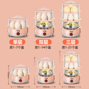 煮蛋器蒸蛋器家用自动断电小功率迷你多功能，早餐机大容量双层蒸碗