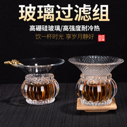 玻璃茶漏茶滤创意茶叶过滤网泡茶器，纯手工茶隔漏斗茶具配件滤茶器